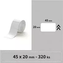 Niimbot Niimbot etiketės R 45x20mm 320vnt Baltos B21, B21S, B3, B1S
