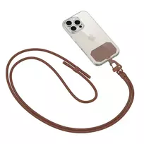 Dirželis telefonui Tech-Protect C5S Rope Crossbody Strap – rudos spalvos