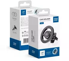 BlueStar Blue Star Magnetic car phone holder compatible with Magsafe Mėlyna star CLAMP air vent juodas