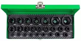 Stahlwille ROCKFORCE NASADKI UDAROWE kpl. 25el.1/2" 1/4" 6-KĄT. (4-32mm)