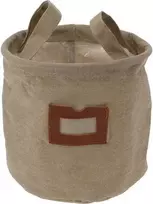 Home Styling Collection Audinio krepšelis su langu ir rankenomis, Ø 16 cm