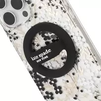 York Kate Spade Niujorko magnetinės kilpos rankena – MagSafe pirštų laikiklis (juodas)
