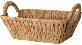 Home Styling Collection Pintas vandens hiacinto duonos krepšelis BRAID, su rankenomis, 30 x 20 cm