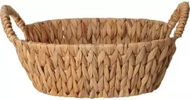Home Styling Collection Pintas vandens hiacinto duonos krepšelis BRAID, su rankenomis, 30 x 25 cm