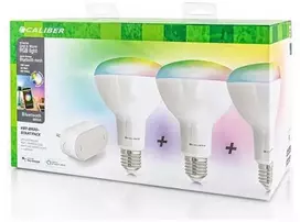 „Caliber BR30“ išmaniųjų namų pradinis paketas su LED lempute, balta / daugiaspalvė