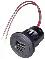 Pro Car Įleidžiamas USB-C lizdas su LED lempute