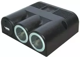 Pro Car Maitinimo lizdas su 2+USB 20A (USB 3A), skirtas tvirtinimui varžtais