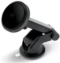 3MK Car MagCharger 15W indukcinio įkrovimo laikiklis priekiniam stiklui/prietaisų skydeliui juodos spalvos
