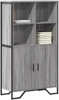 Komoda, juodos spalvos, 79,5x35,5x137,5cm, apdirbta mediena