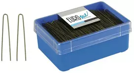 Eurostil Moño Lisa Horquillas Negras Caja 1un