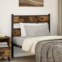 Galvūgalis, dūminio ąžuolo spalvos, 90cm, geležis ir mediena
