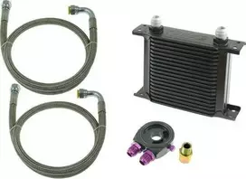 D1Spec_D alyvos aušintuvas TurboWorks Slim Line 25 eilučių 140x195x50 AN10 juodas
