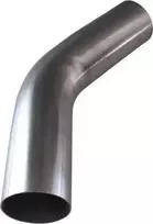 TurboWorks Nerūdijančio plieno alkūnė 45 laipsniai 63,5 mm 40 cm
