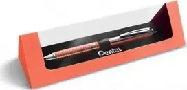 Pentel BL407 Tušinukas rožinis auksinis korpuso mėlynas rašalas