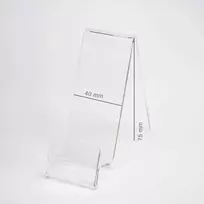 Oem Plexi vertikalus laikiklis / telefono stovas su vieta už kainą