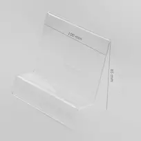 „Oem Plexi“ vertikalus laikiklis / telefono ir planšetinio kompiuterio stovas su kainos žymekliu (Navi/Planšetė)