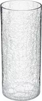 Glass vase, crackle motif, Atmosphera créateur d'intérieur, 30 cm