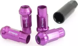Epman_F Nakrętki M12x1.5 Plienas 48mm EPMAN Violetinė Stożek