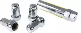 D1Spec kaltinės fiksavimo veržlės D1Spec Plienas 12x1.25 Sidabras