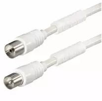 Laikiklis Qbulk Antenos kabelis, 85dB feritas, 7,5 m, baltas
