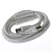 Laikiklis Qbulk Antenos kabelis 85dB feritas, 5m, baltas