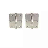 Haushalt Durų lankstas, 75 mm x 88 mm x 2.5 mm, nikelio sp., 2 vnt.