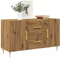 Šoninė spintelė, artisano ąžuolo, 100x36x60cm, apdirbta mediena