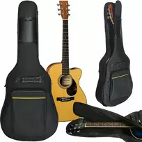 Klasikinės akustinės gitaros dėklas su reguliuojamomis petnešomis
