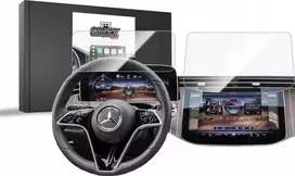 „GrizzGlass“ keraminės plėvelės automobilio ekrano apsauga, skirta „Mercedes E Class W214“ plačiaekraniam 2023–2024 m. [2 viename]