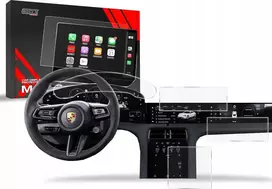 „GrizzGlass Folia“ apsauginė plėvelė automobilio ekranui, skirta „Porsche Taycan 2024“ [4w1]