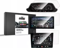 „GrizzGlass“ automobilio ekrano apsauginė keraminė plėvelė, skirta „Audi Q8 e-tron“ 2022–2024 m. [3in1]