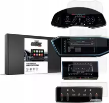 GrizzGlass Folia matowa GrizzGlass CarDisplay Protection do Audi A6 C8 2018 [4 PAKUOTĖS]