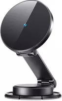 Joyroom JR-ZS408 magnetic holder with 15W inductive charger for car cockpit – juodas