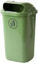 Europlast Austria Gatvės šiukšliadėžė, miesto šiukšlių konteineris stulpui ar sienai, DIN 50L - žalias