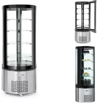 Arktic Apvali konditerinė šaldymo vitrina su 4 LED lentynomis, 360L