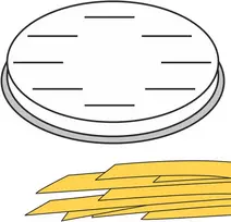 FETTUCCINE makaronų gaminimo antgalis, plokščios juostelės, 16 skylių 8x1 mm MPF2.5/4 - Hendi 229354