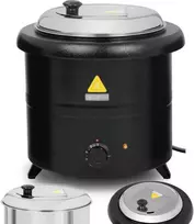 Royal Catering Termoso katilas, elektrinis sriubos puodas, 13 l, 600 W, juodas