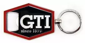Vw Collect VW GTI raktų pakabukas, šešiakampis su butelių atidarytuvu, juodas