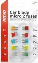 „Micro 2“ automobilio saugiklių rinkinys (10 vnt.) amio-02331