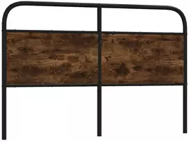 Pakaitinis galvūgalis, dūminio ąžuolo spalvos, 160 cm, plienas ir mediena