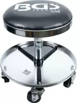 Bgs Technic Mechaninė / pneumatinė kėdutė su 5 ratukais | Ø 360 mm (8388)