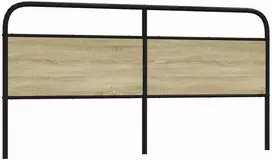 Pakaitinis galvūgalis, ąžuolo spalvos, 180 cm, plienas ir mediena