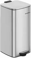 Songmics 30 litrų talpos plieninė šiukšliadėžė metallic sidabrinis