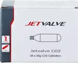 Weldtite WLDTITE JETVALVE CO2 dujų kasetė 25g 20 vienetų (NAUJA)
