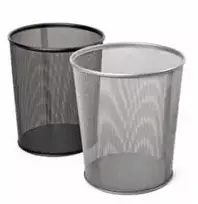 *Šiukšliadėžė Forpus, 13l, metalinė, perforuota sidabro spalvos