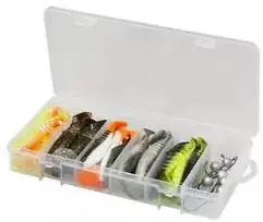 Masalų rinkinys Savage Gear Cannibal Shad Kit 10cm/12,5cm 36vnt