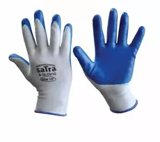 Satra Pirštinės darbo nailoninės aplietos nitrilu 10/XL