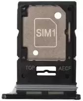SIM kortelės laikiklis Samsung A536 A53 5G Awesome Juodas originalus (service pack)