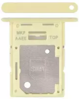SIM kortelės laikiklis Samsung A156 A15 5G Geltona originalus (service pack)