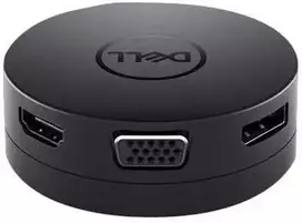 DELL DA300, Laidinis, USB 3.2 Gen 2 (3.1 Gen 2) Type-C, 10,100,1000Mbit/s, Juoda, 3840 x 2160 pikselių, Dell